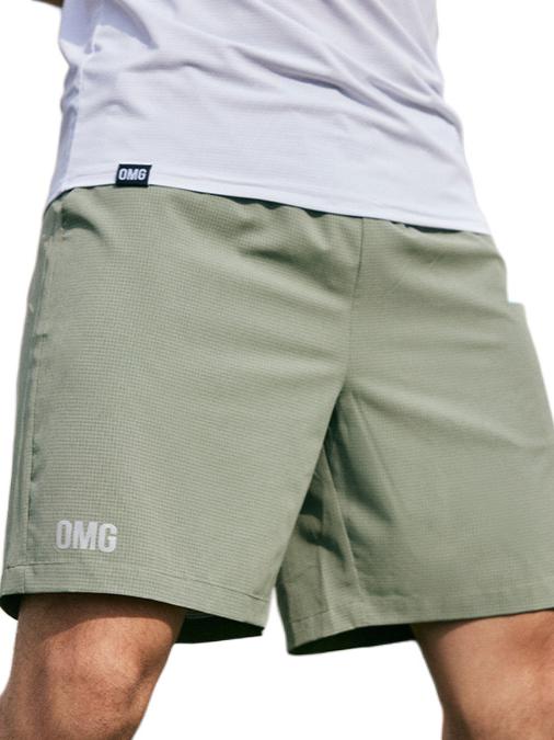 推荐商品：OMG  透气五分薄款外穿运动短裤 J-FMDK2695 绿
