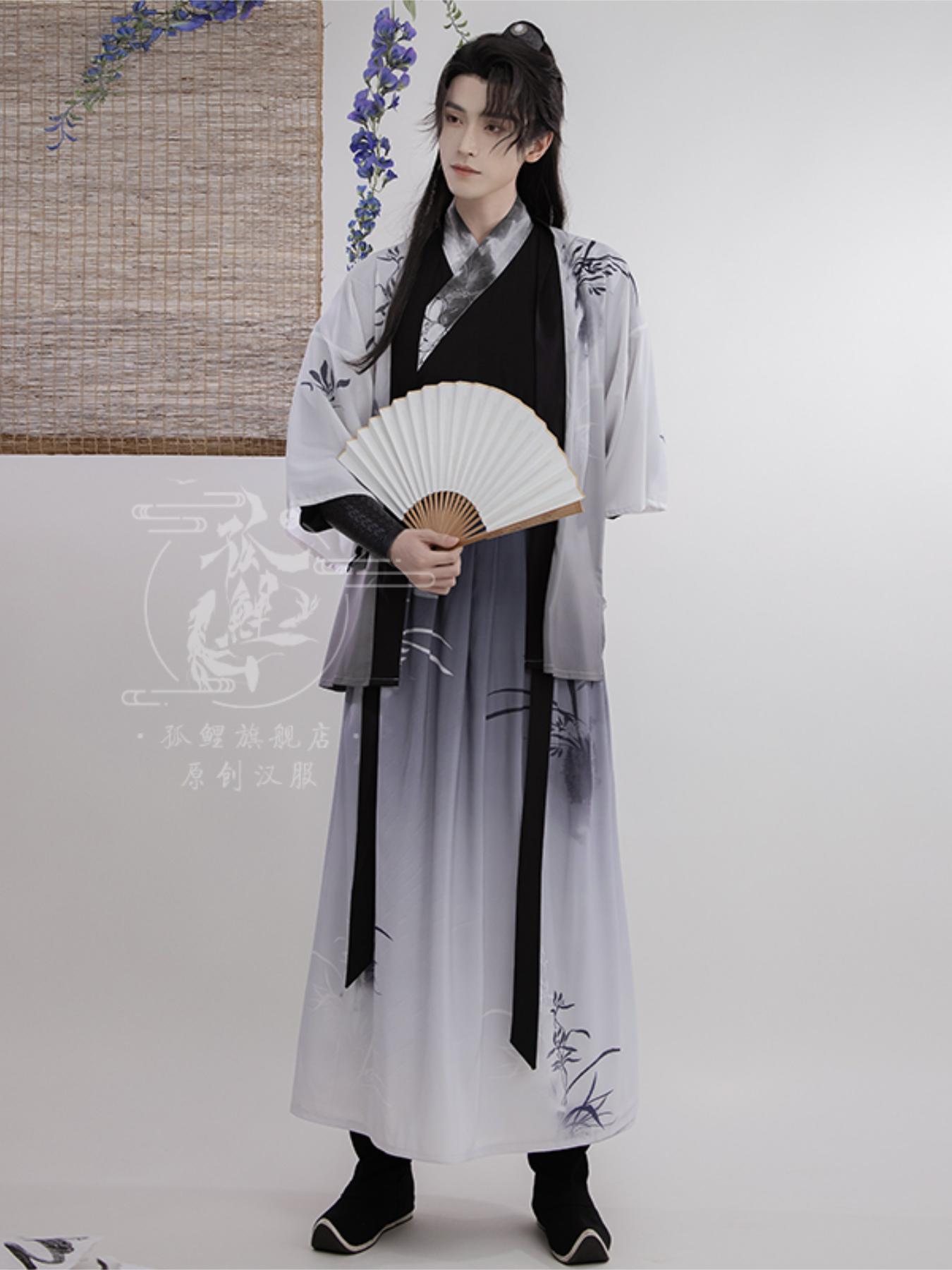推荐商品：孤鲤 墨蘭詞原创中国风仙气齐腰汉服 墨兰詞/整套