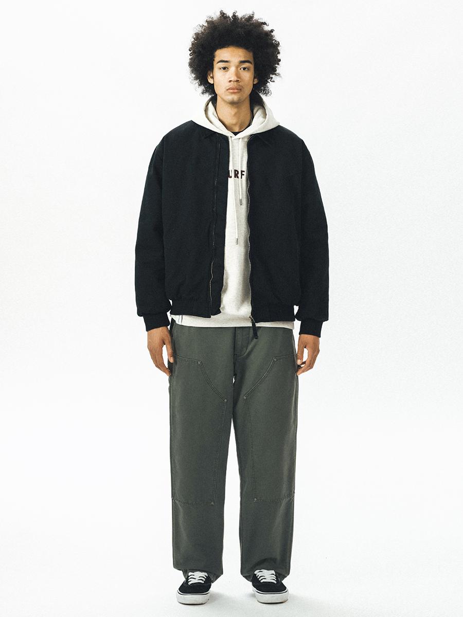 推荐商品：【赵一博同款】714street 底特律加棉加厚翻领落肩夹棉长袖夹克 321609 黑