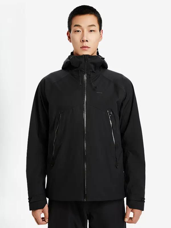 推荐商品：【林小宅同款】Decathlon/迪卡侬 MH500流光风防水透湿防风耐磨户外冲锋衣 8502101/8758908/8544331/8758906/8758909 男/曜石黑/单冲