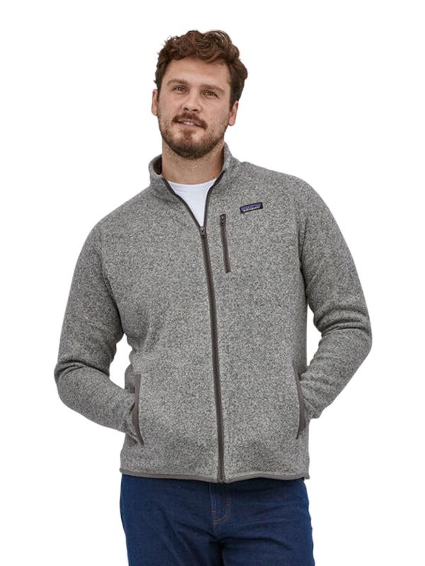 推荐商品：PATAGONIA/巴塔哥尼亚 防风保暖刺绣贴立领拉链长袖抓绒衣 25528 浅灰色