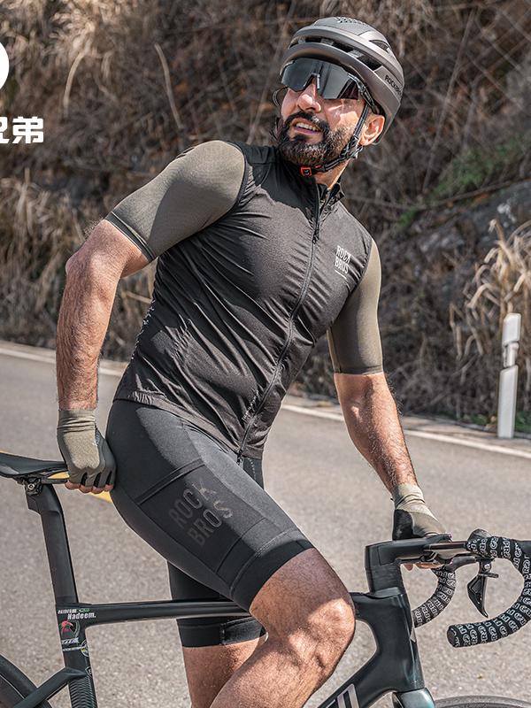 推荐商品：ROCKBROS 轻量速干高弹力公路自行车山地车骑行裤 RK1008B 黑/男