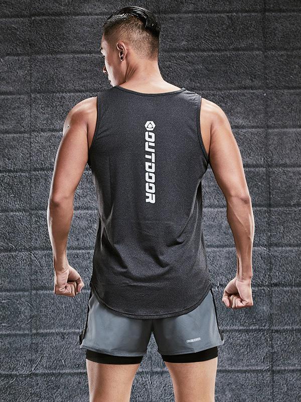 推荐商品：步锐特 美式马拉松田径冰丝运动速干无袖背心 ZC259 黑