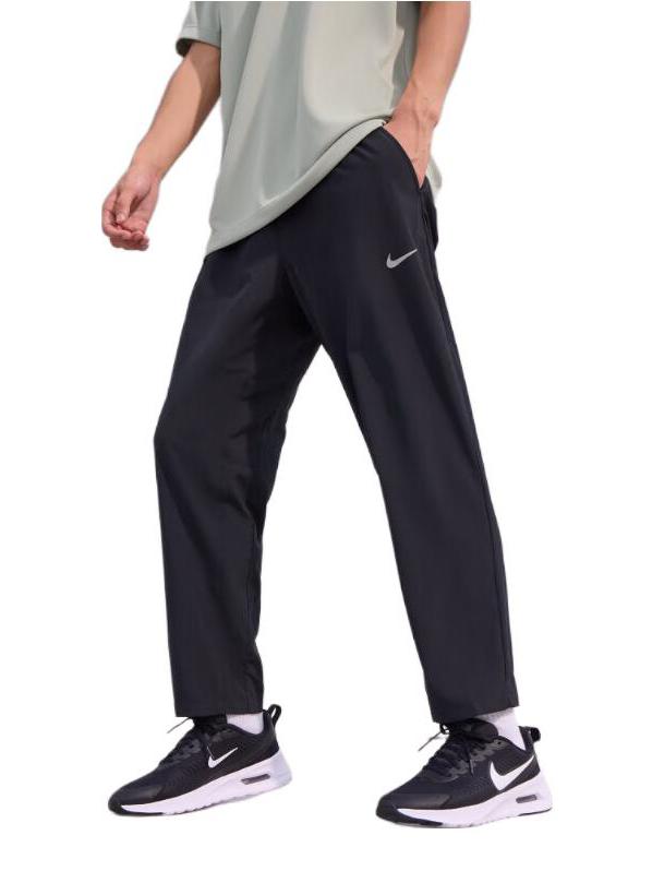 推荐商品：Nike/耐克 FORM DRI-FIT健身训练梭织防风松紧快干透气冰丝运动长裤 FB7491 黑