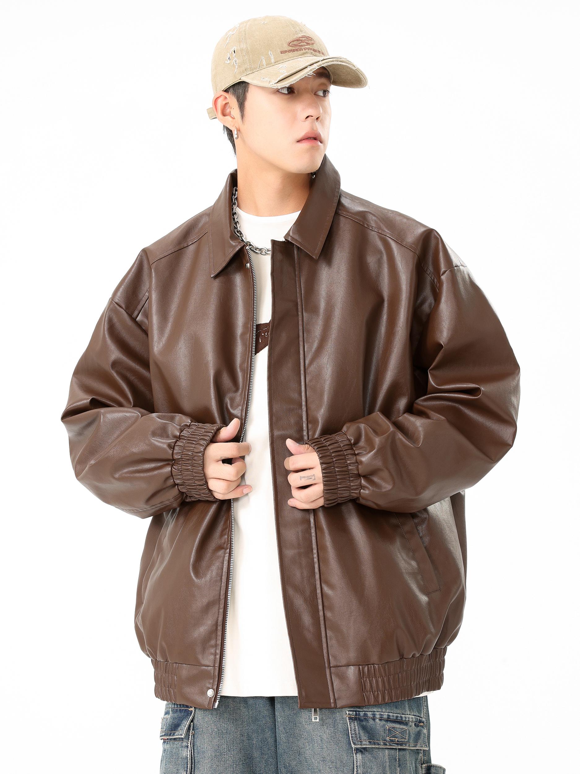 推荐商品：paddy julia  防水保暖美拉德复古皮衣 男女同款 PJ24H7H1R 棕