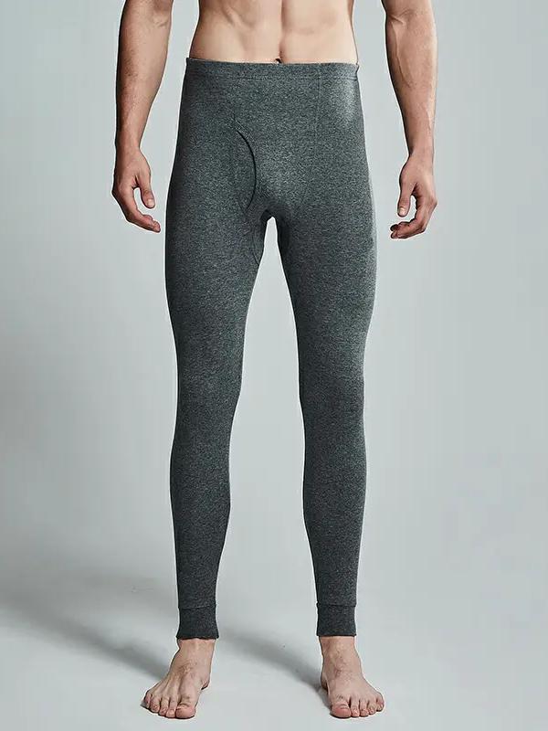 推荐商品：Threegun 纯棉薄款修身抗静电保暖内衣 22222-hx 单件秋裤/深麻灰