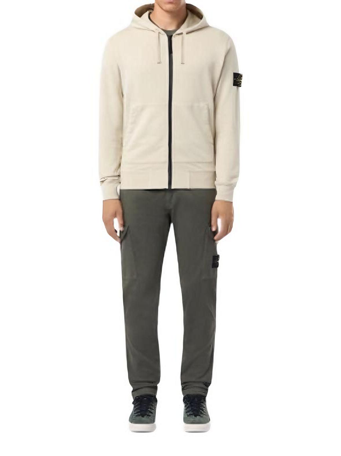 推荐商品：Stone Island/石头岛 棉质连帽抽绳撞色拉链长袖夹克 811564251 黄