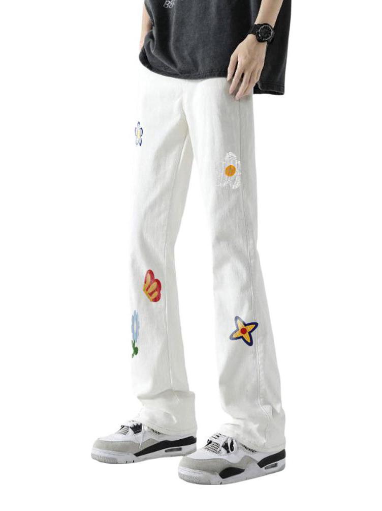 推荐商品：UPXIW 美式直筒薄款牛仔裤 UPXW7740 白