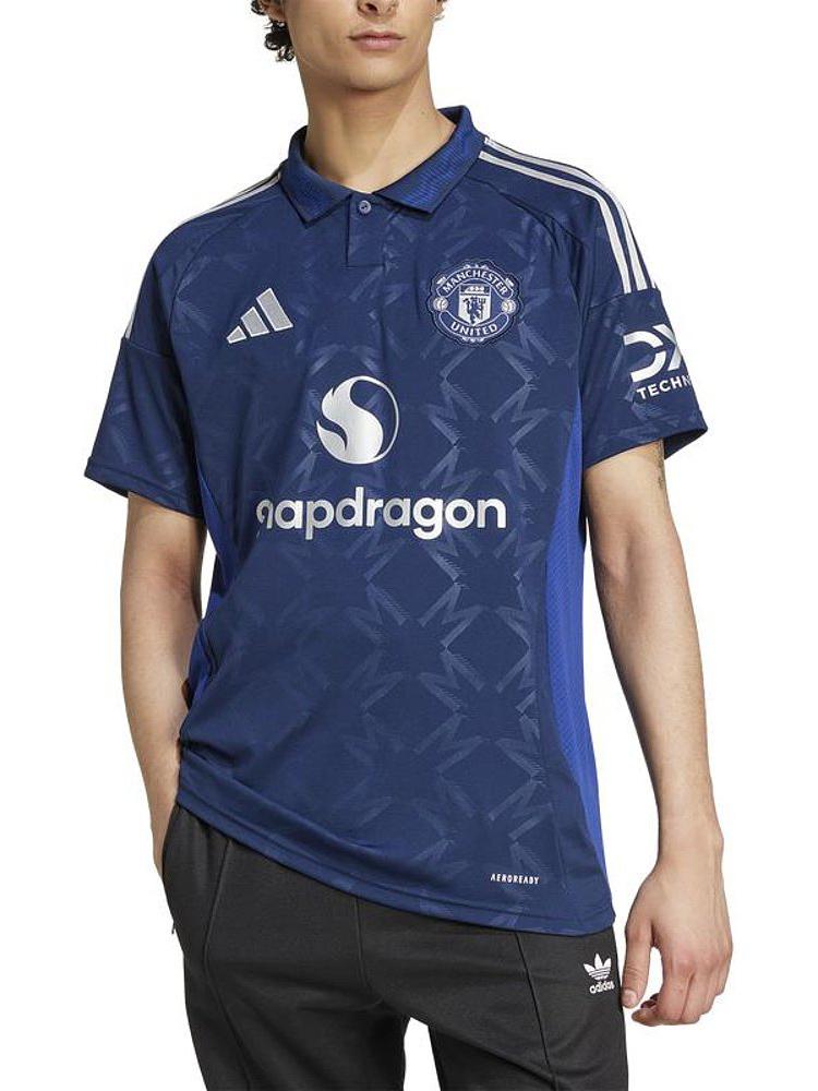 推荐商品：【哈里·马奎尔同款】adidas 足球系列曼联俱乐部 印花圆领短袖足球服 JI7428-日版 24-25/Away/球迷版