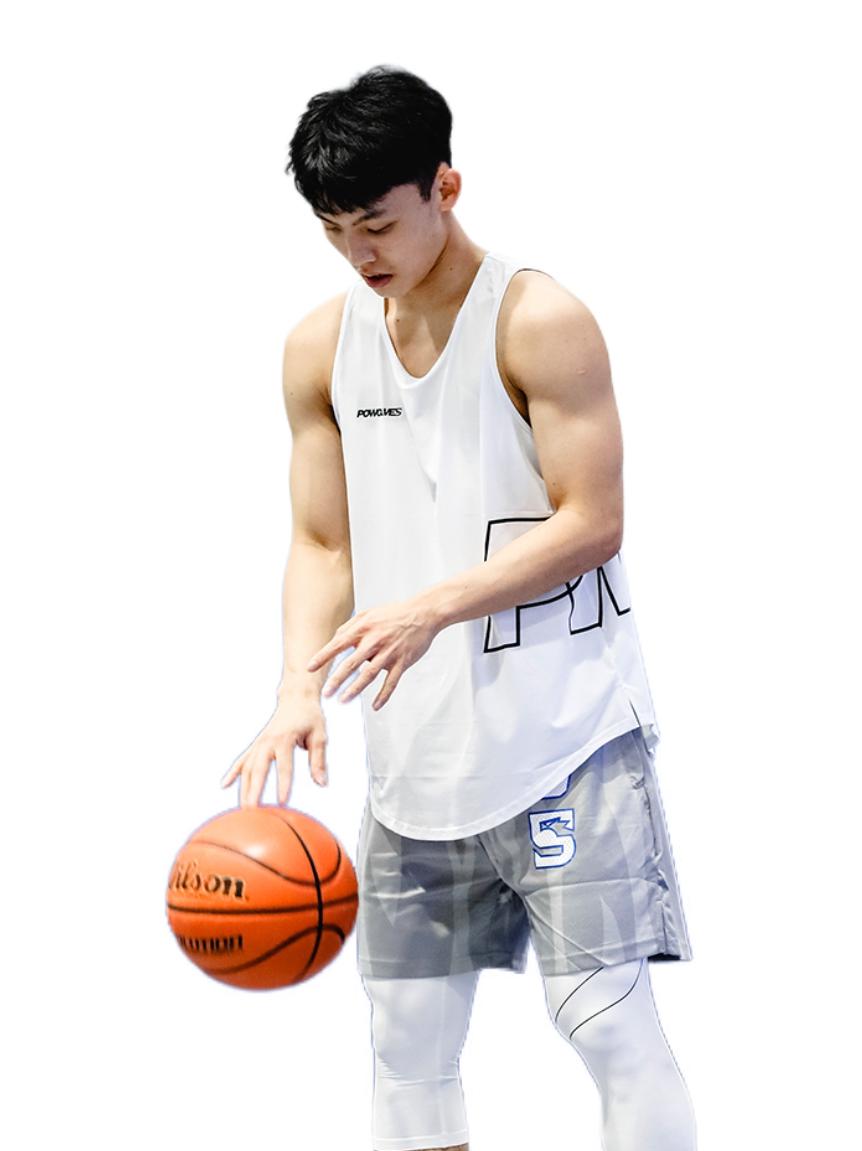 推荐商品：powolves 威姆斯篮球速干吸汗冰丝无袖圆领套头背心 P122209002 白色