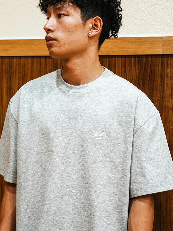 NICEID T恤 棉质速干吸汗圆领短袖T恤 SJ-BT033 花灰