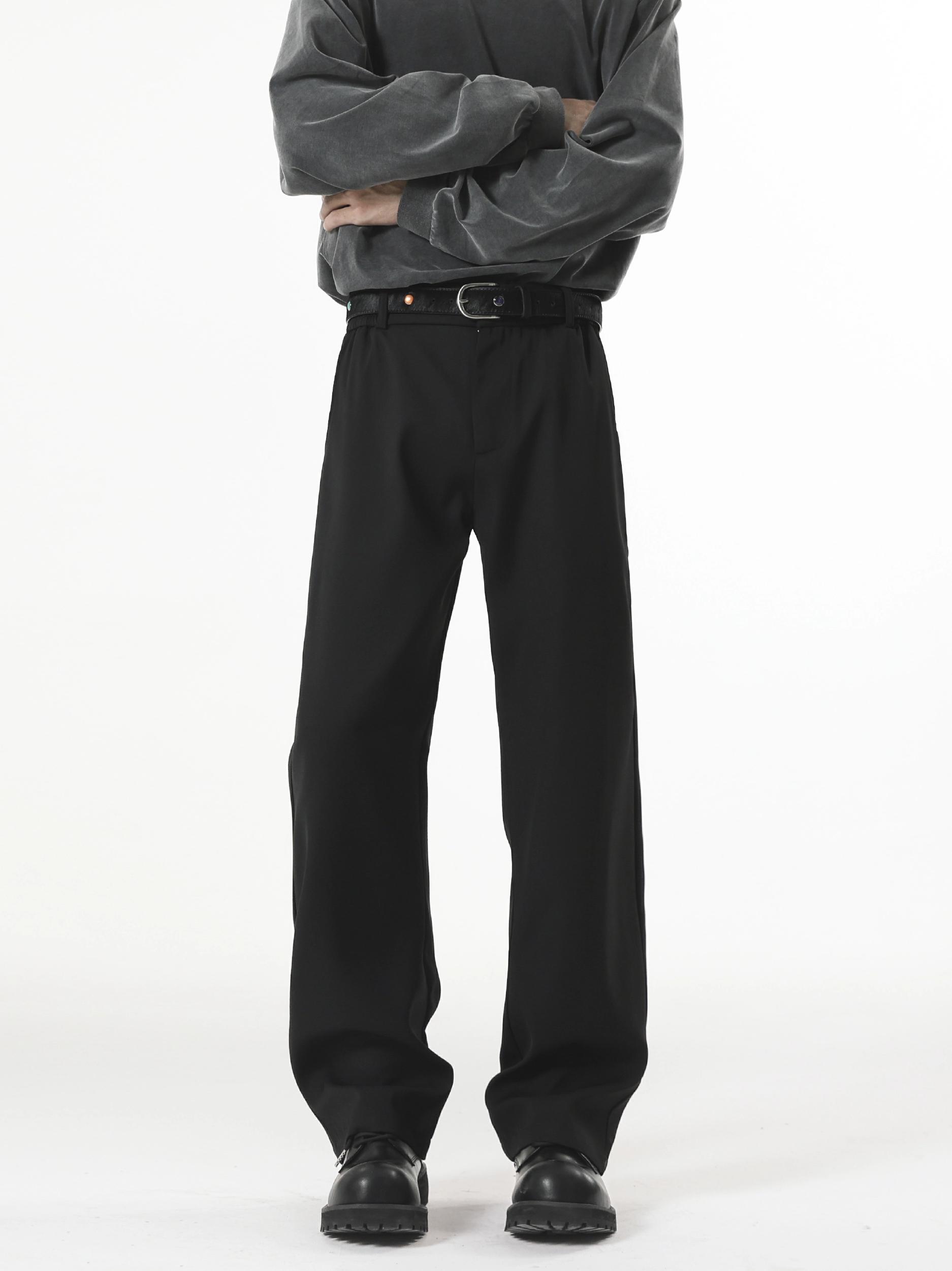 推荐商品：Shunp 透气直筒冰丝垂感柔软休闲长裤 DW-SHUNP-E688-XK02-Y 黑