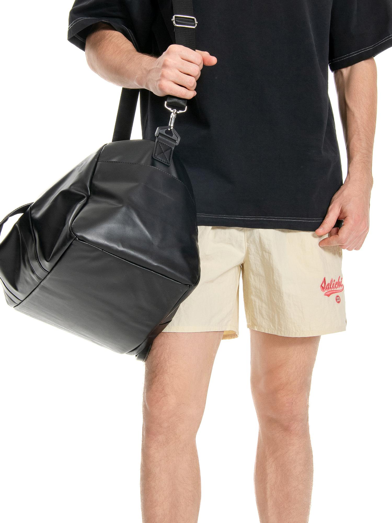 推荐商品：SALICHI 防水系带字母梭织运动短裤 SALICHI-2502 浅杏