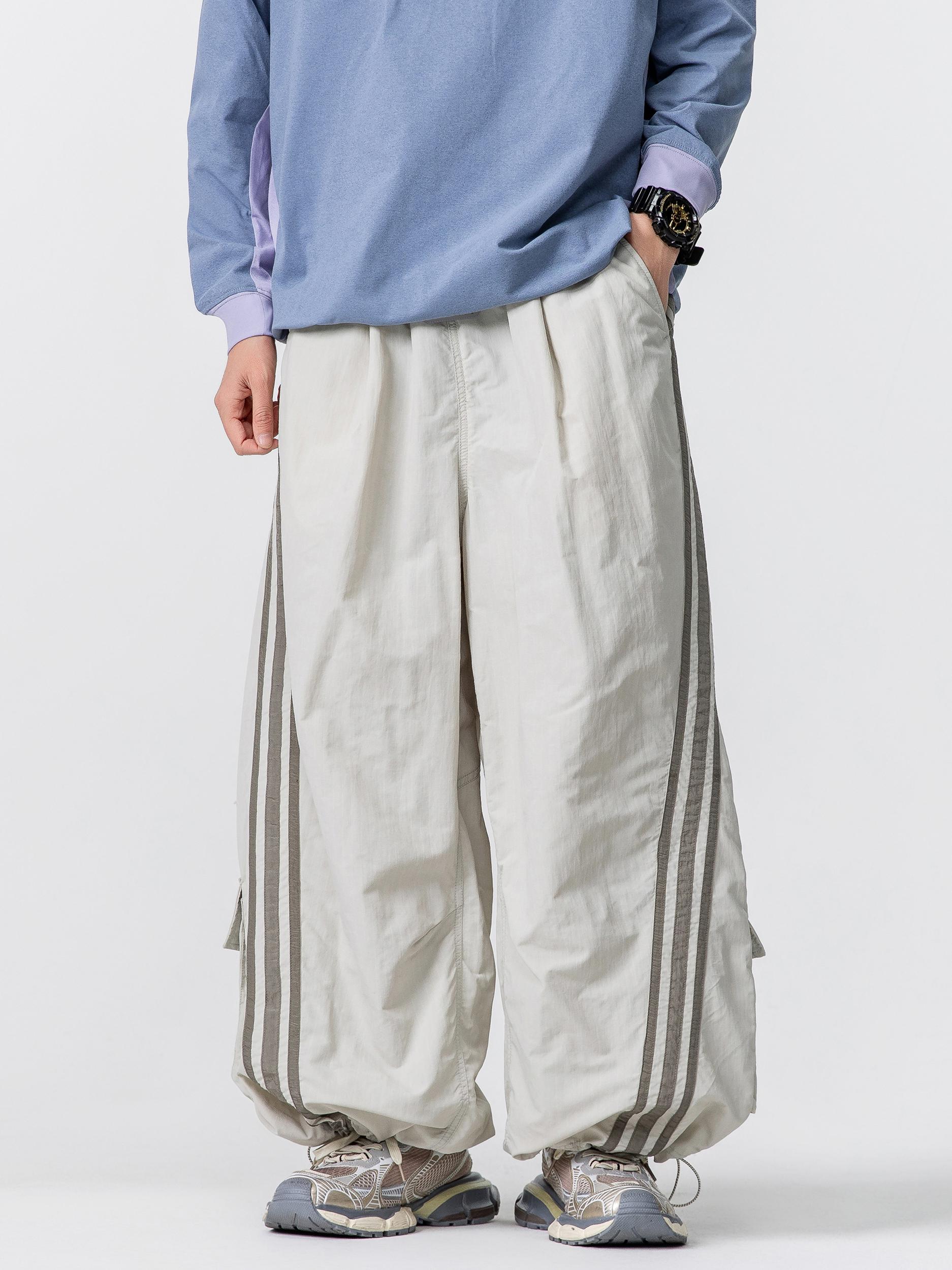 推荐商品：DUEPLAY 轻量化户外机能抗撕裂多口袋滴塑标美式复古工装裤 巴黎灰