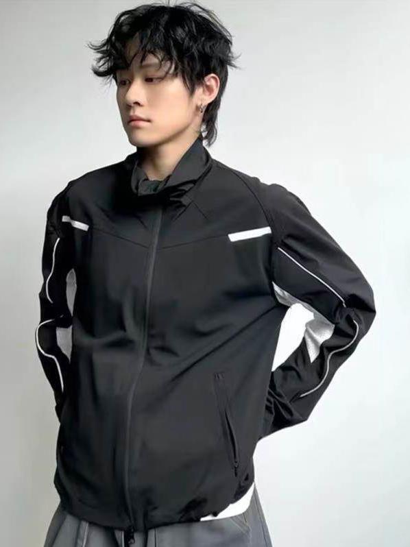 推荐商品：ZHEYUAN/哲源 耐磨速干透气排汗立领夹克 ZY-A578-CC 黑