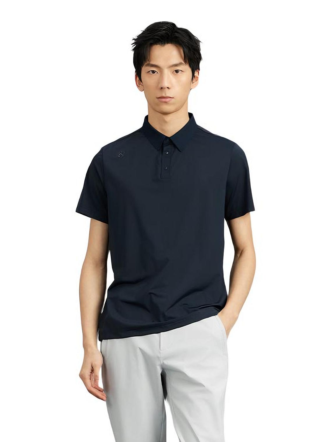 推荐商品：RAPIDO/雳霹道 冰丝套头透气耐磨短袖Polo衫 CN4142E05 青