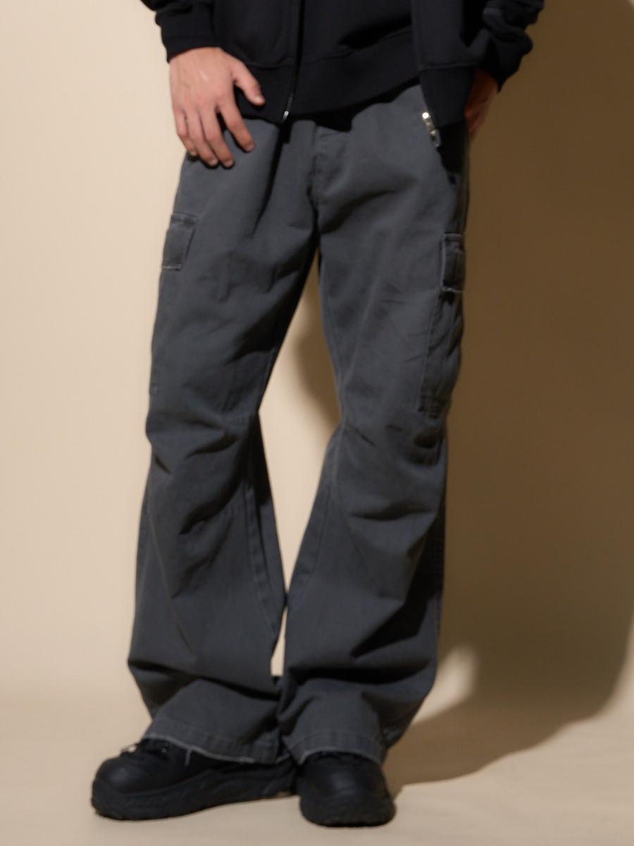 推荐商品：LOAD MIND 直筒无弹全棉工装裤 B0522 烟灰