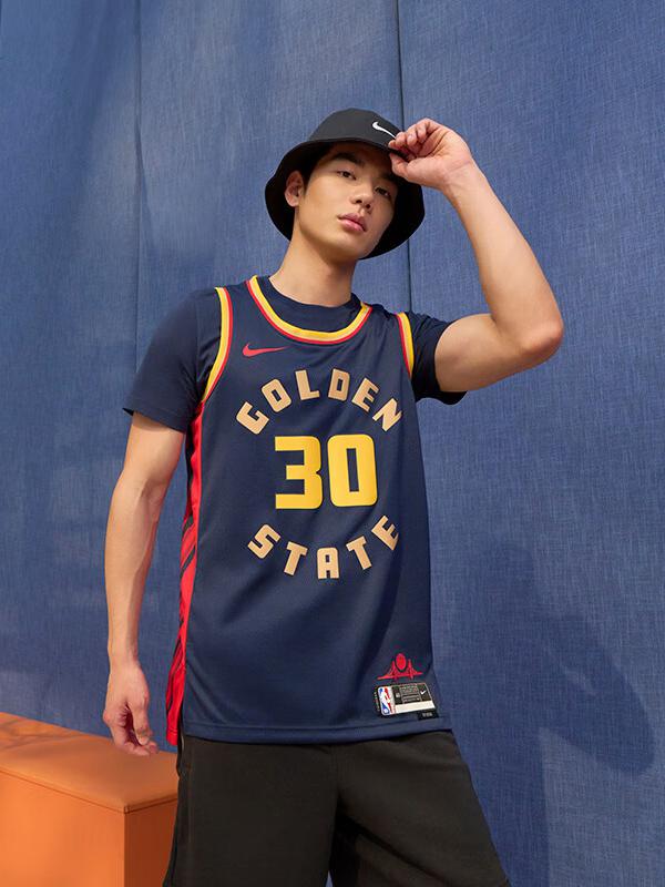 推荐商品：Nike NBA库里 金州城市限定勇士队 速干无袖圆领30号球衣 24-25/City/SW