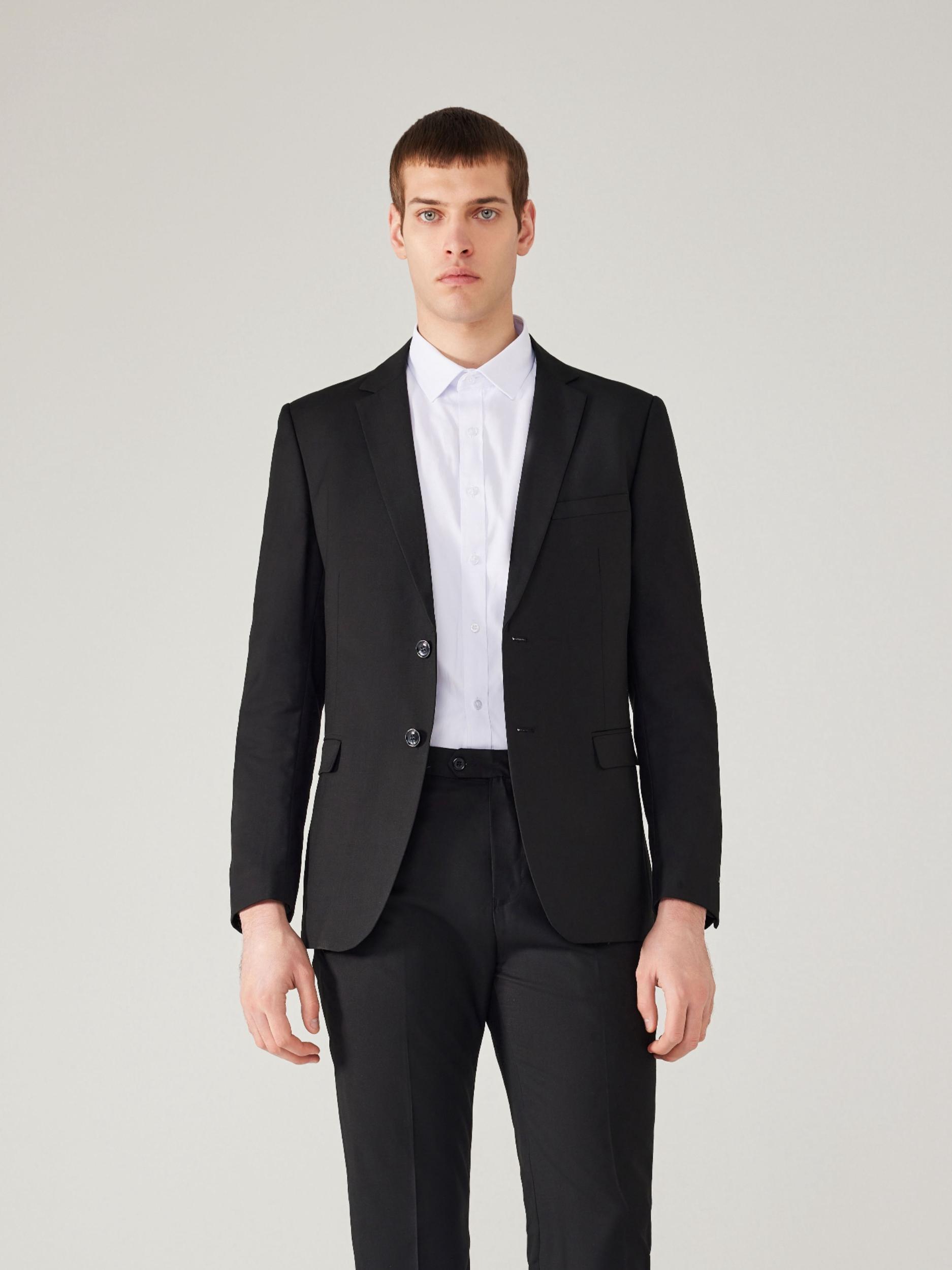 推荐商品：恒源祥 休闲系列经典绅士都市长袖西装 黑