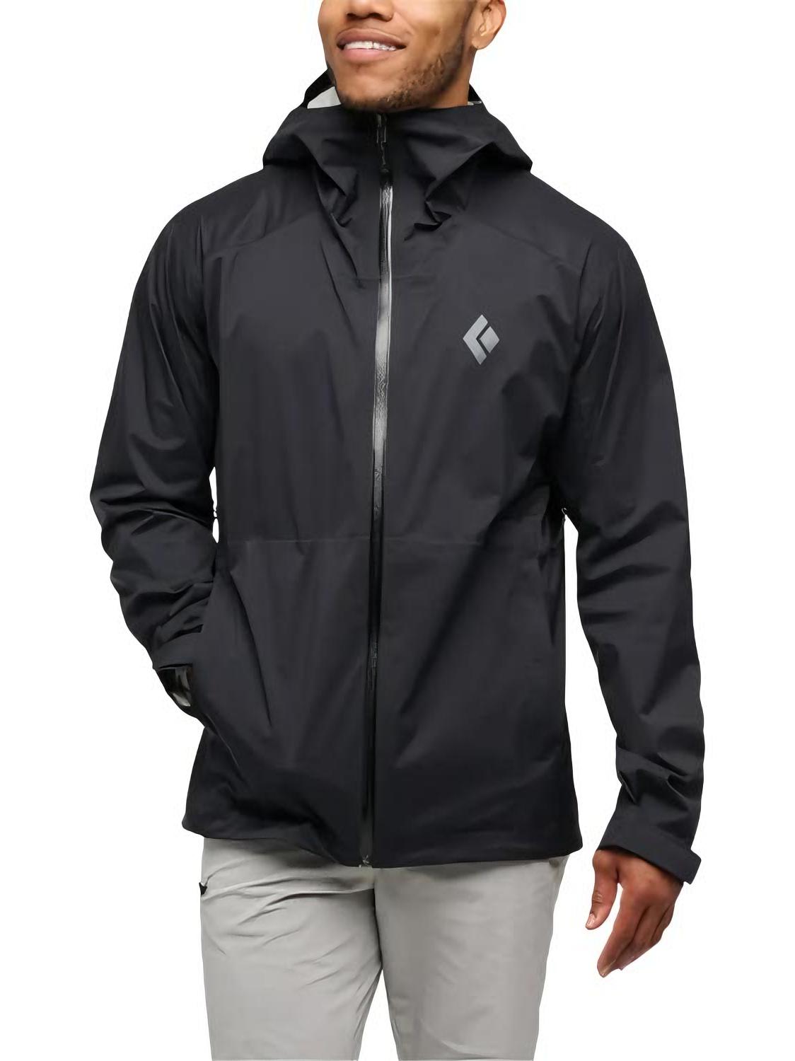 推荐商品：Black Diamond/黑钻 防风防水薄冲锋衣 745038 黑