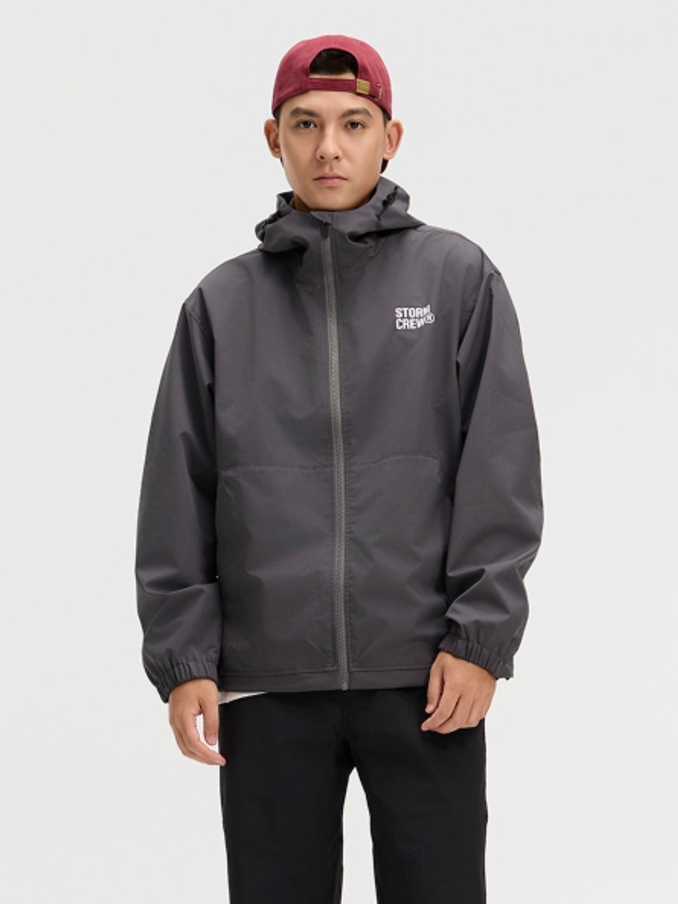 推荐商品：影视飓风 防风耐磨轻薄连帽长袖夹克 B5-JKT01 炭灰