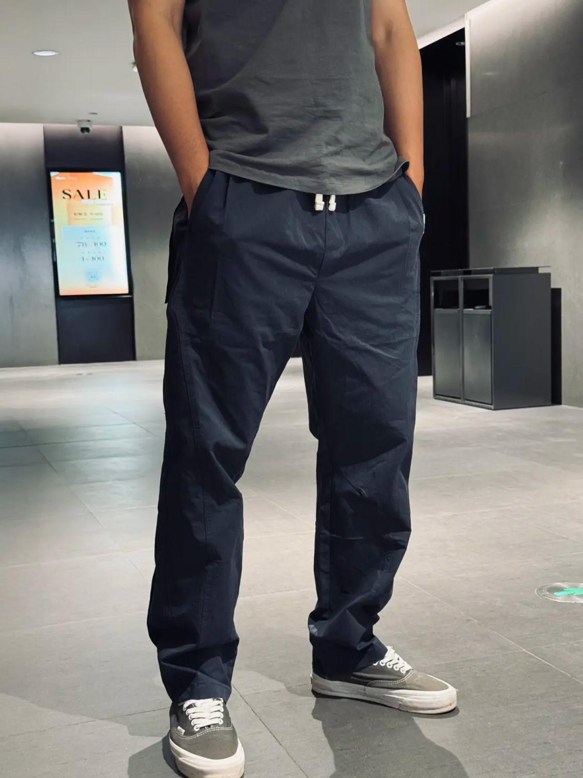 推荐商品：GTHOMME 速干直筒中腰休闲长裤 D49W3 藏青