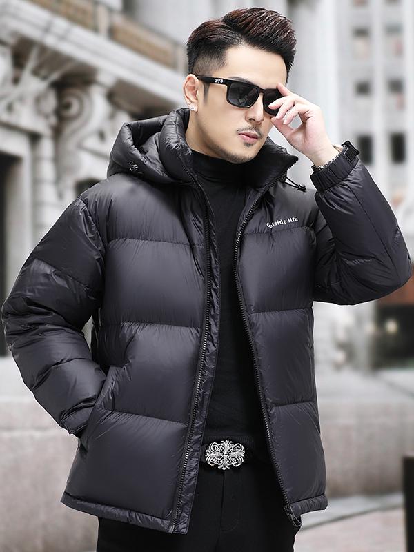 推荐商品：亨度 亲肤加厚防寒保暖长袖羽绒服 HDYR82502 黑