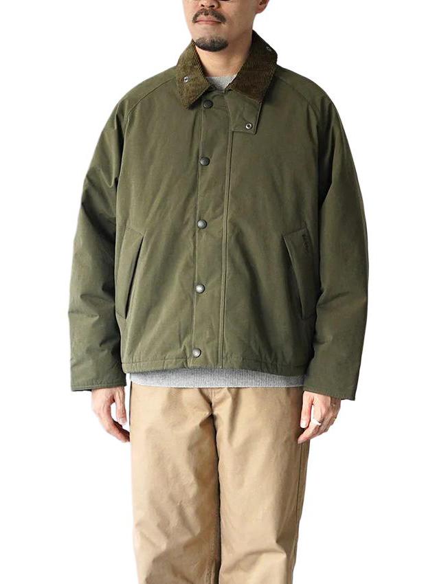 推荐商品：Barbour/巴伯尔 灯芯绒翻领长袖夹克 MCA1122OL51 橄榄绿