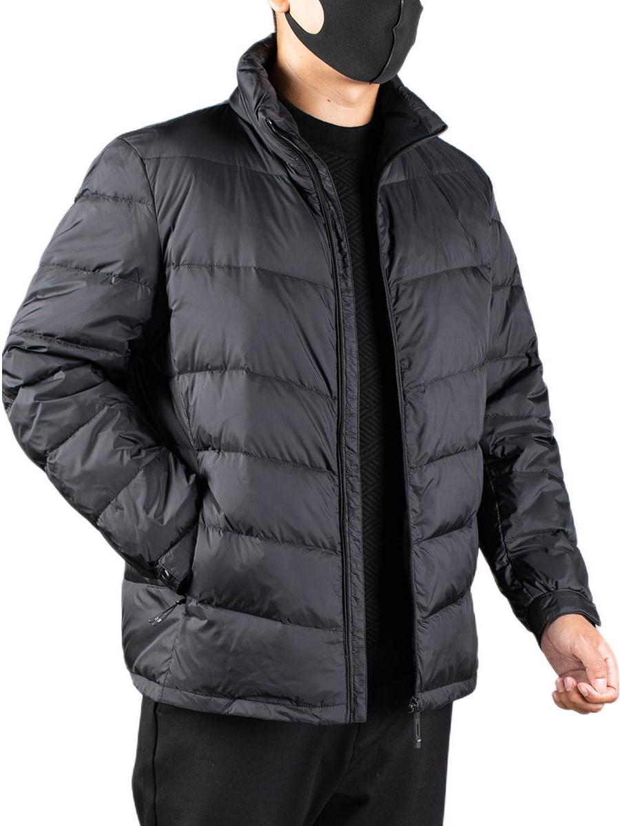 推荐商品：远路者 蓬松保暖立领加厚羽绒服 Y23763 黑