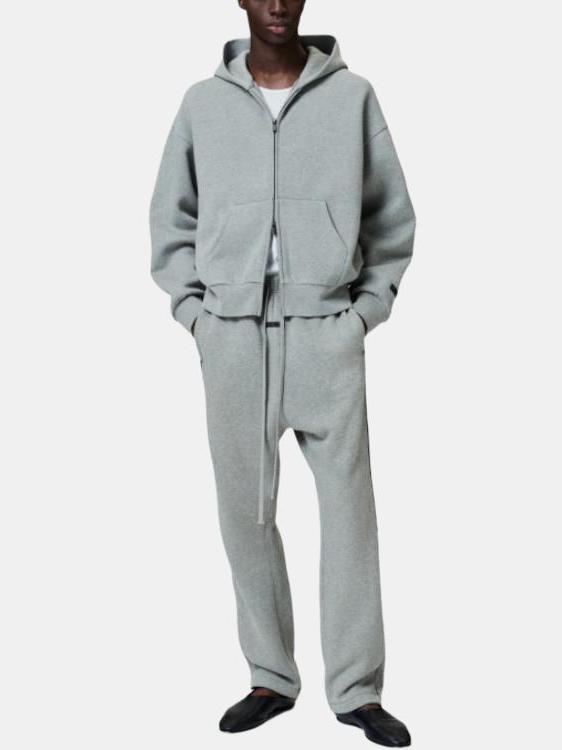 推荐商品：Fear of God Essentials DROP2系列拉链连帽长袖卫衣 石米灰