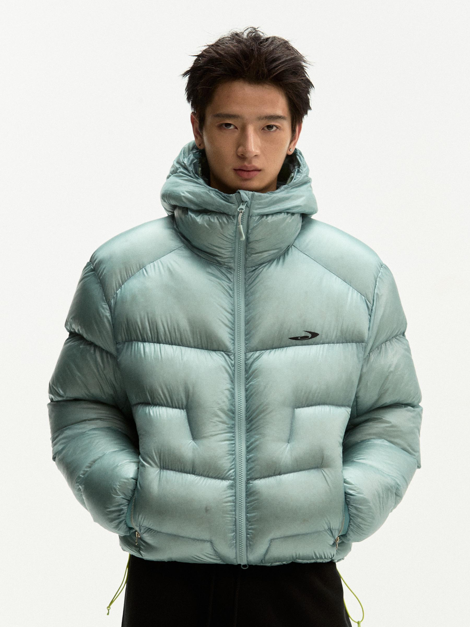 推荐商品：江南先生 拉链保暖防绒白鸭绒加厚长袖连帽羽绒服 JN54A05 空濛蓝