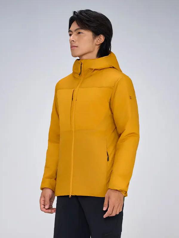 推荐商品：HIGHROCK/天石 拉链连帽耐磨保暖棉服 F25454 育空黄