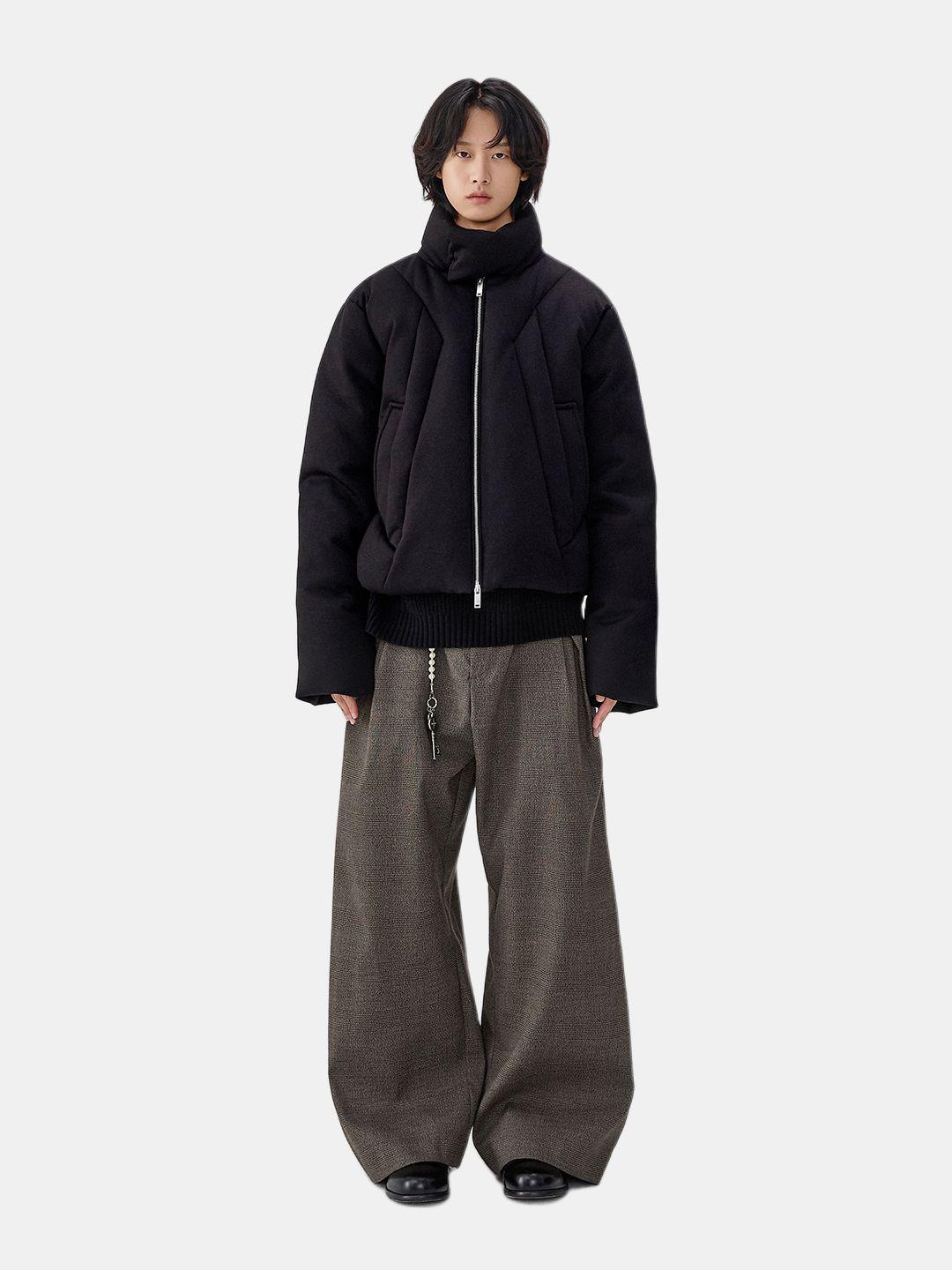 推荐商品：BENMYSHOWER 立领加厚长袖拉链羽绒服 25DYR288 黑