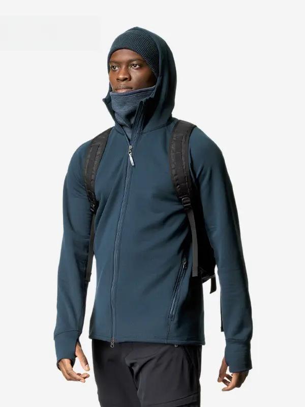 推荐商品：Houdini/胡丁尼 防风防静电透气耐磨抓绒衣 15810220714 幻象蓝