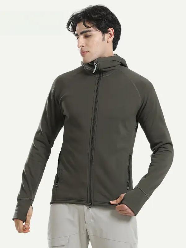 推荐商品：Houdini/胡丁尼 保暖防风透气耐磨修抓绒衣 225984 褐绿