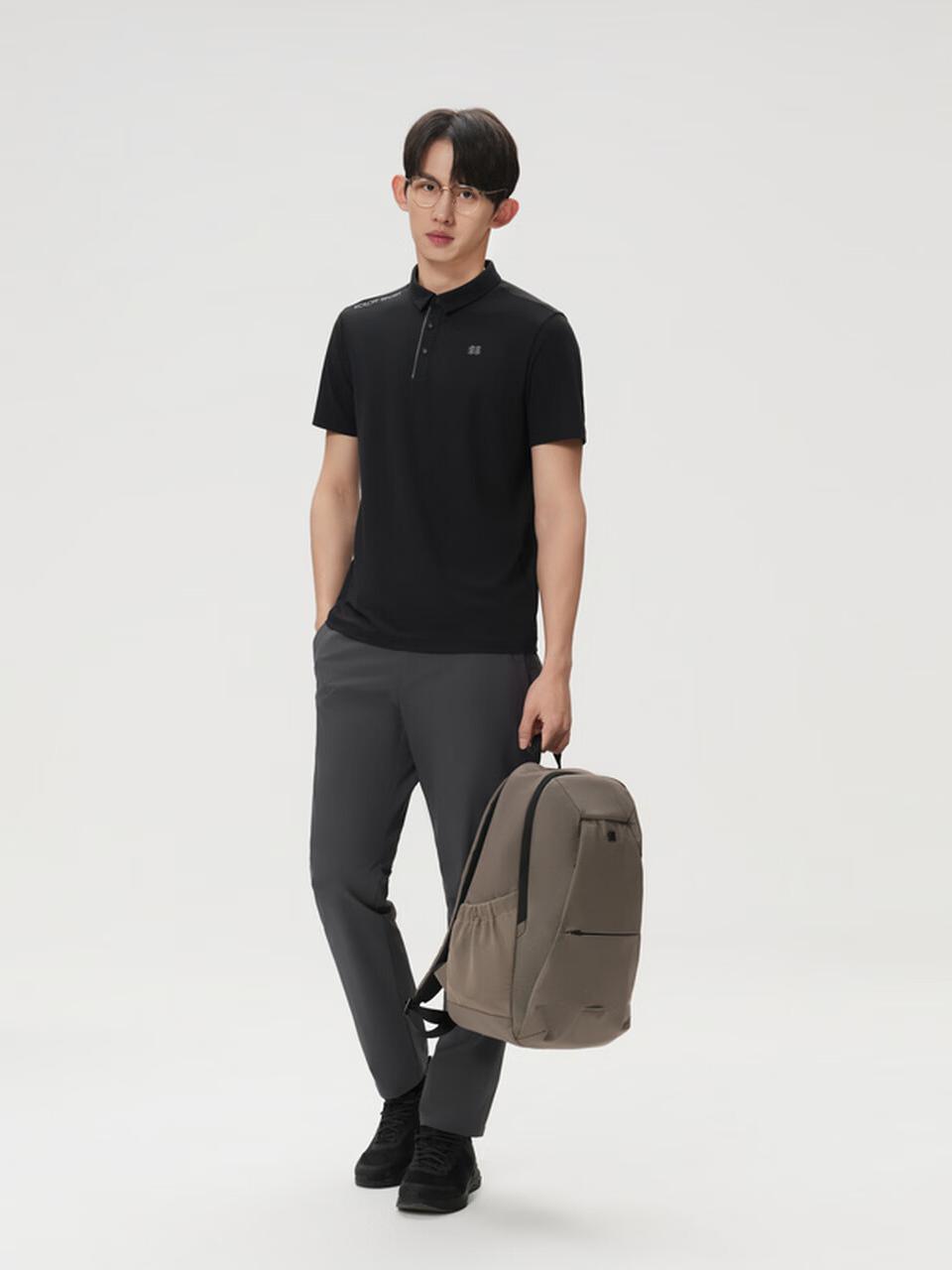 推荐商品：KOLON SPORT/可隆 2026SS 吸湿速干抗菌短袖Polo衫 LHPT6MTT25 黑