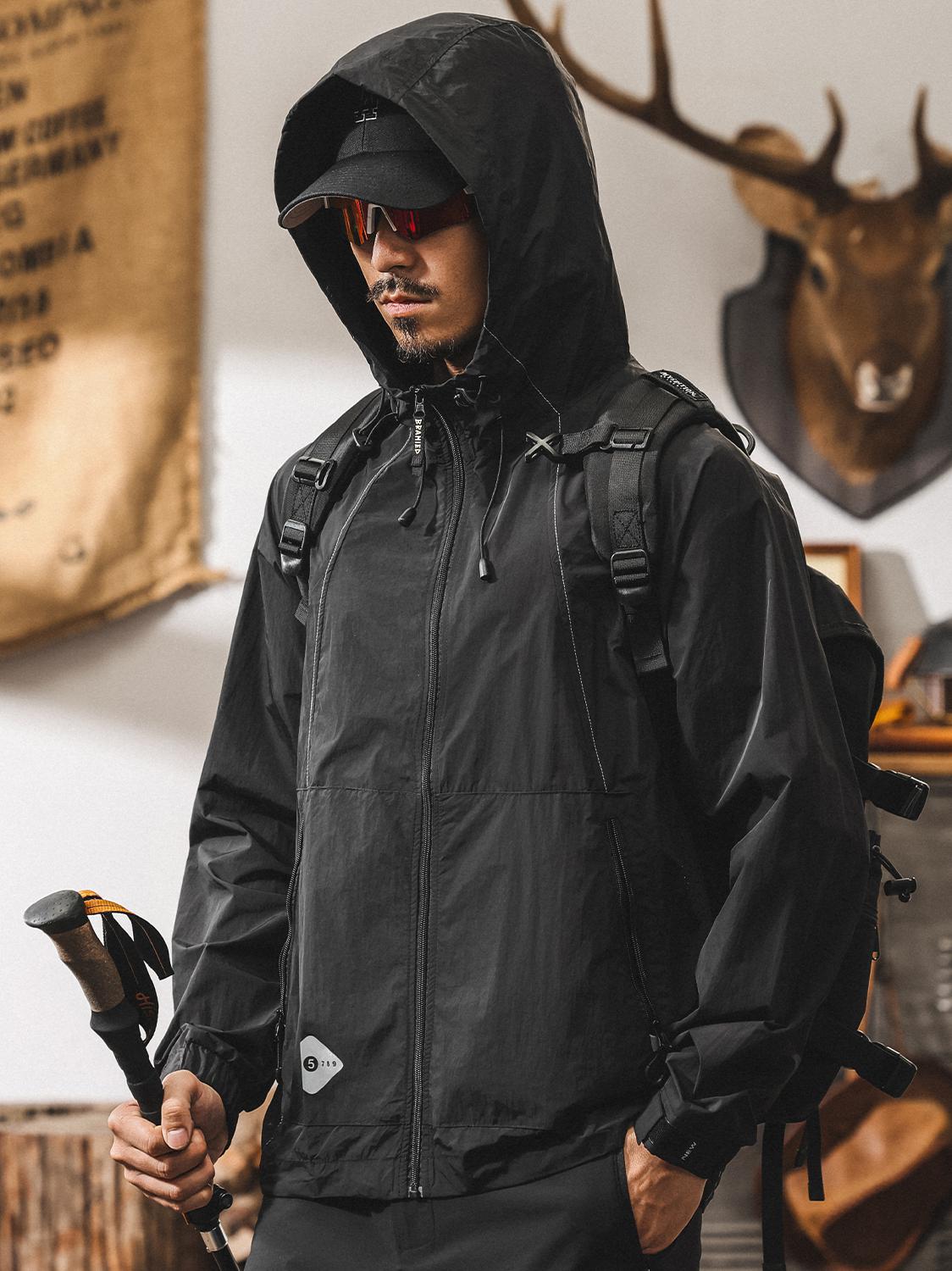 推荐商品：杰雷诺 速干冰丝凉感长袖防晒衣 JN25FS91003 曜石黑