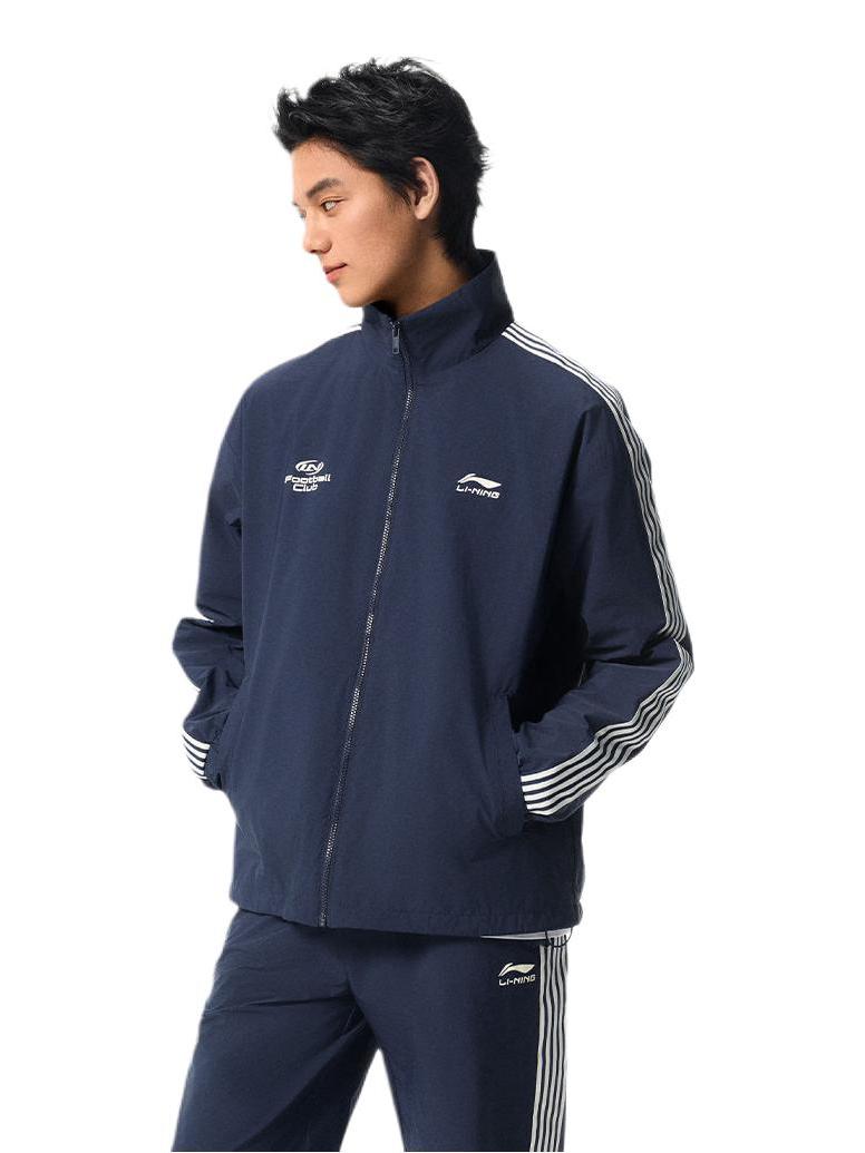 推荐商品：Li Ning/李宁 2026SS 运动生活系列亲肤透气拉链长袖风衣 AFDWJ23 深藏蓝
