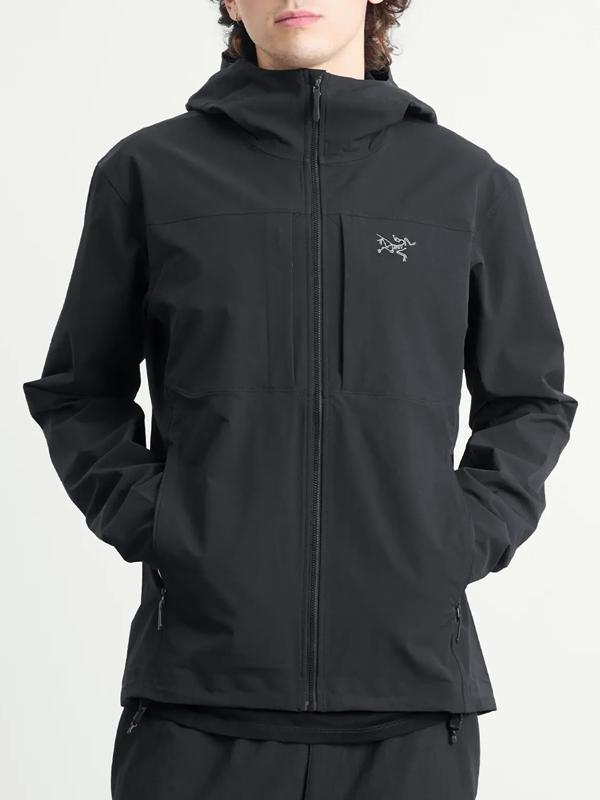 推荐商品：Arc'teryx/始祖鸟 GAMMA HOODY M 防风防泼水连帽夹克 X000009905 黑
