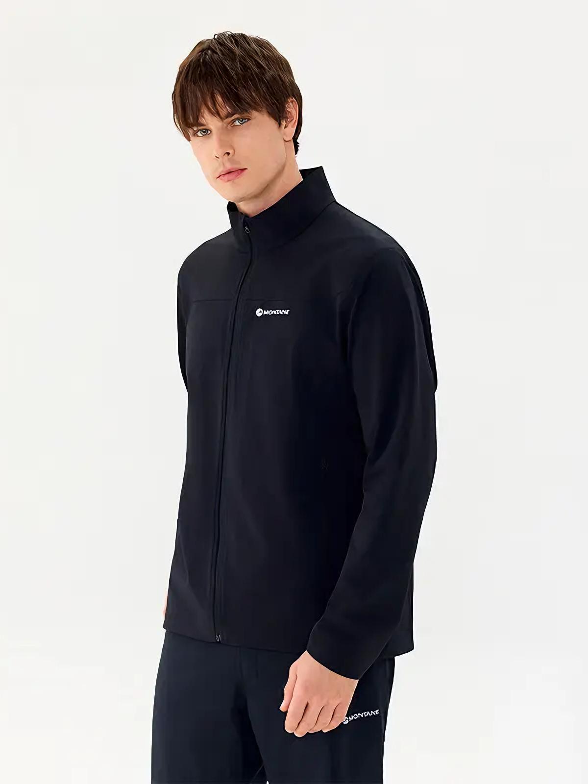 推荐商品：MONTANE/盟泰恩 XTMONTANE防风防水保暖横绒软壳夹克 CM0202 立领/黑