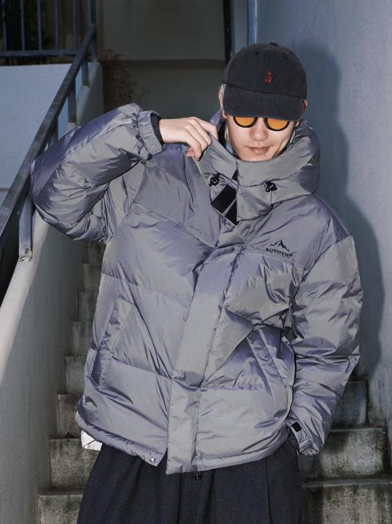 推荐商品：Bosideng/波司登 保暖长袖连帽羽绒服 B250246350DS 霜降灰