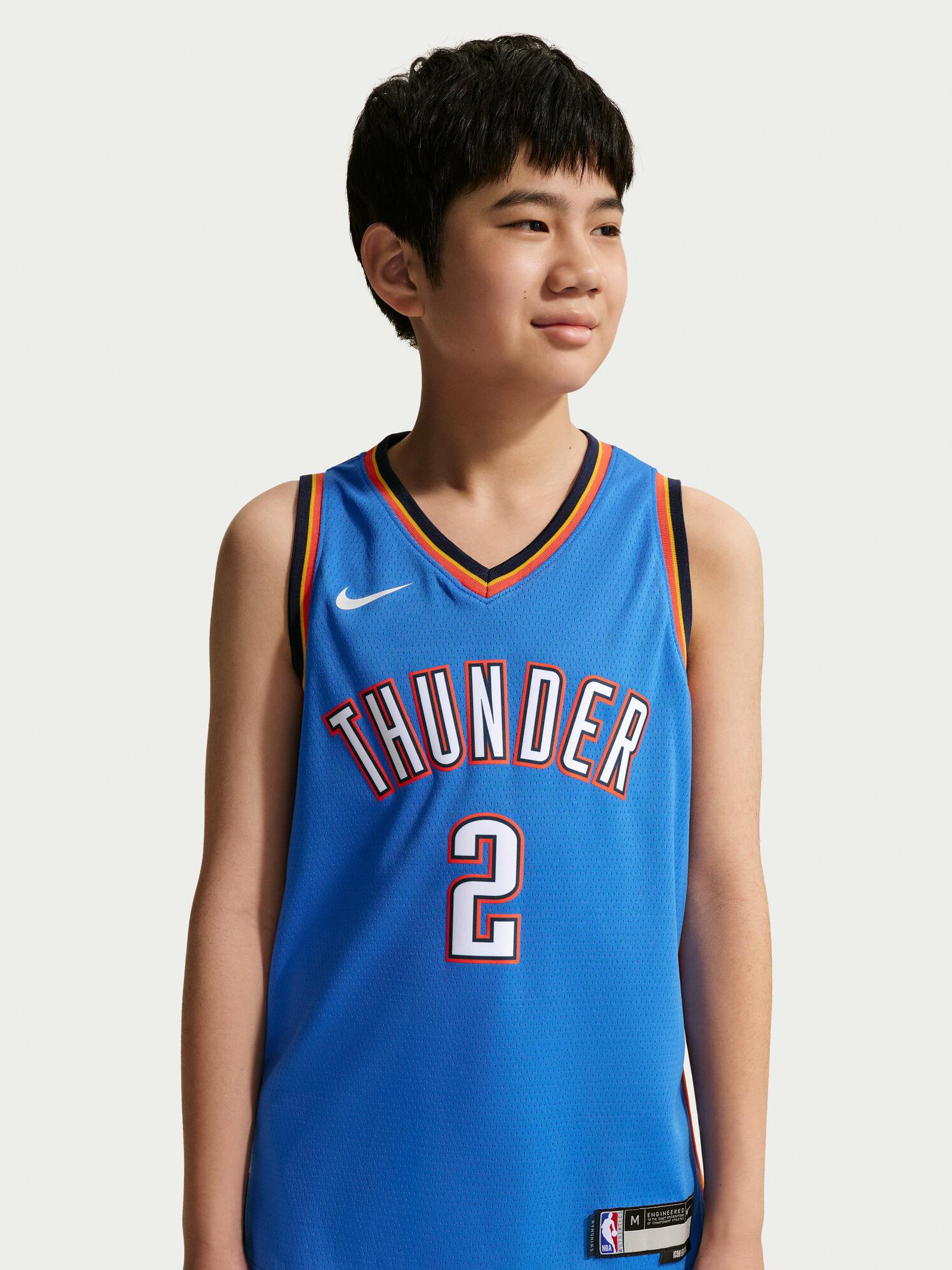 推荐商品：Nike SGA 雷霆队城市版排汗吸湿2号无袖球衣 22-23/SW