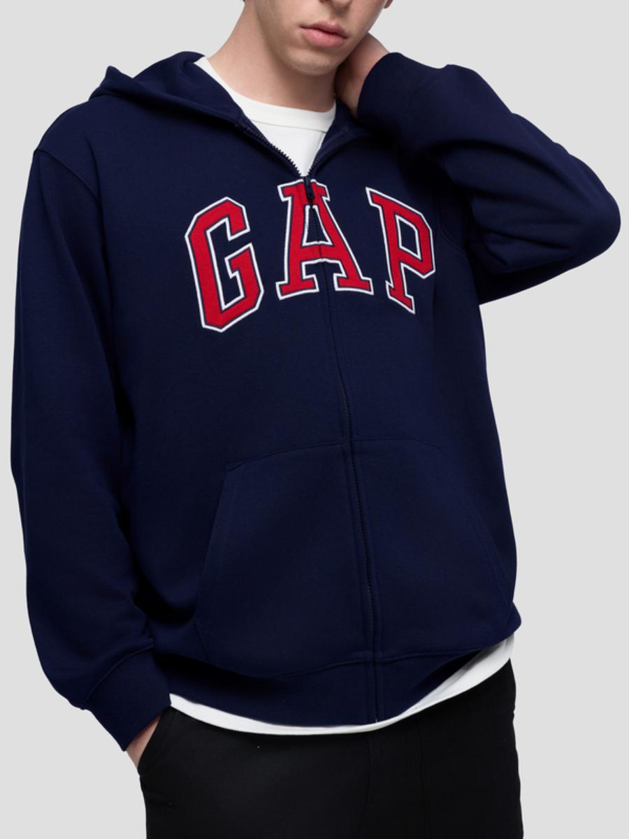 推荐商品：Gap 2026AW 亲肤刺绣连帽卫衣 623701 海军蓝