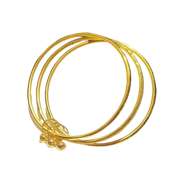 推荐商品：恋思潮 三生三世小铃铛足金手镯 10071548682542