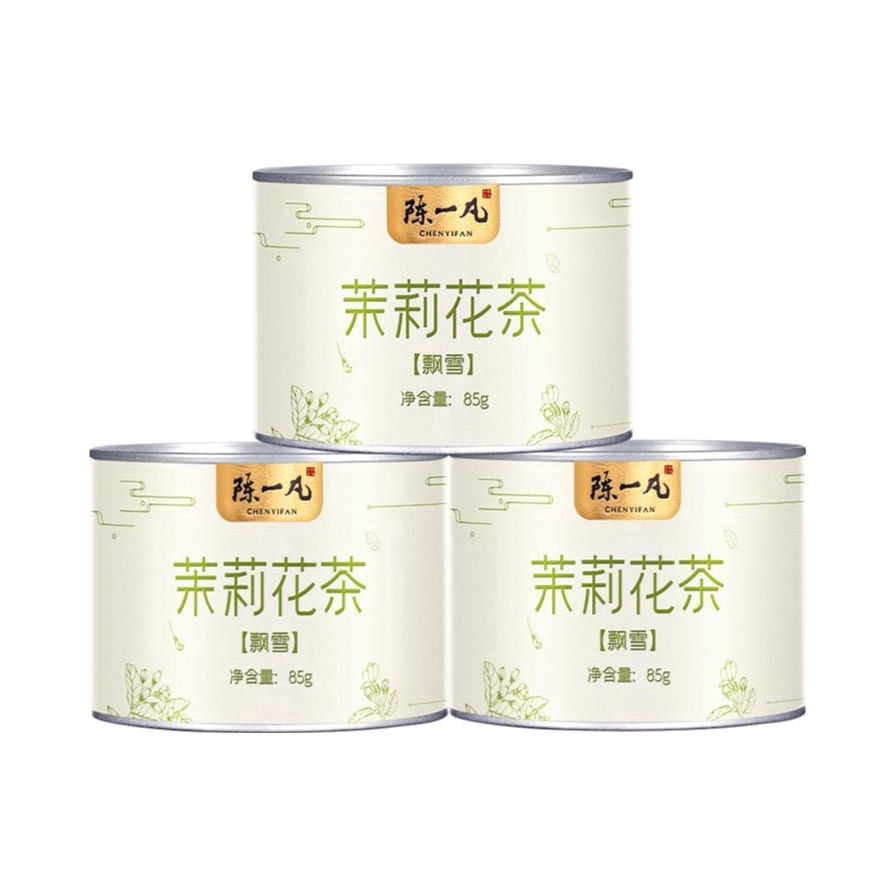推荐商品：陈一凡 川派飘雪 茉莉花茶 罐装
