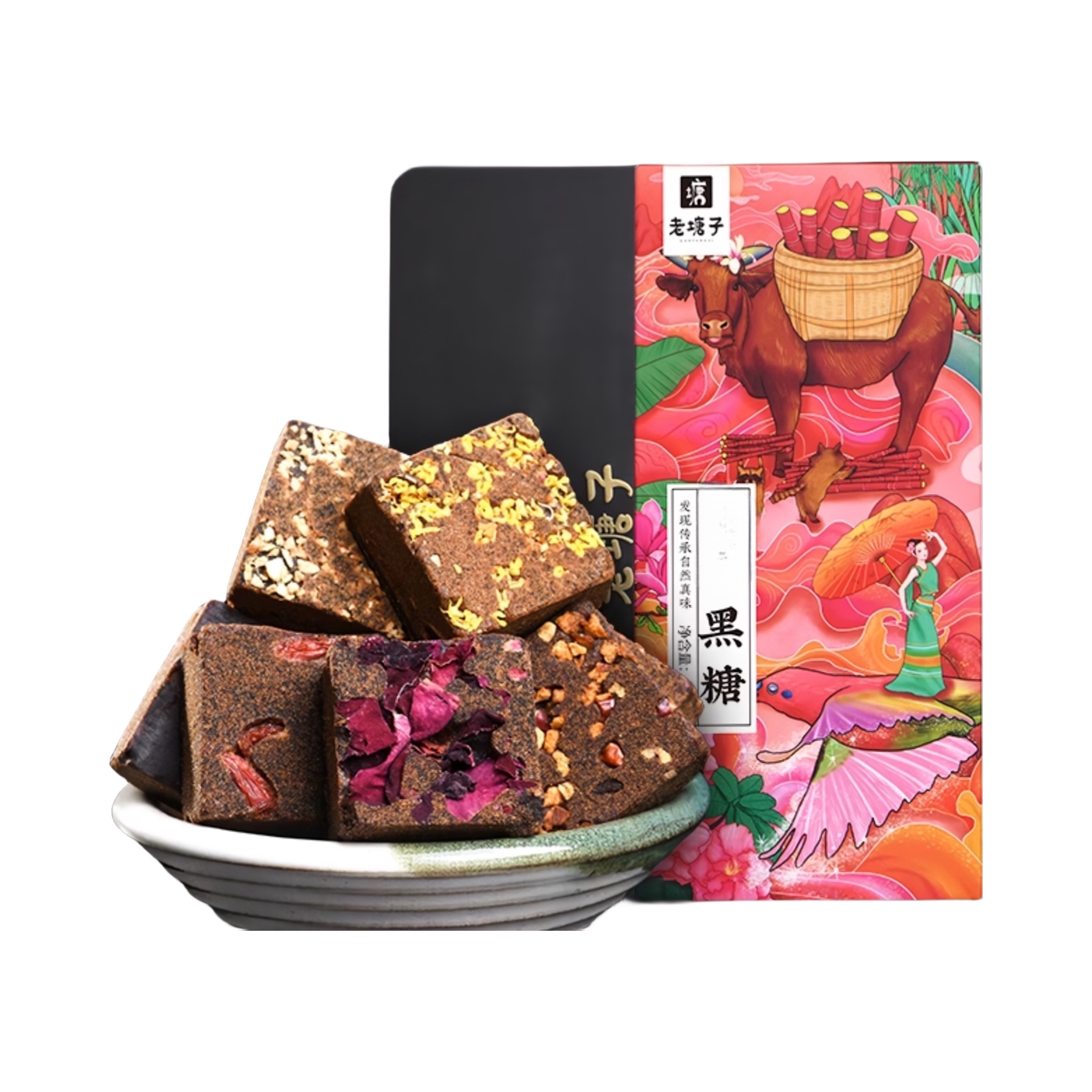 推荐商品：老塘子 有机阿胶黑糖 铁盒装