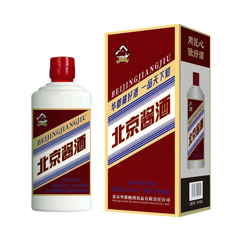 推荐商品：华都 北京酱酒 小红帽 白酒 500ml 53度 盒装