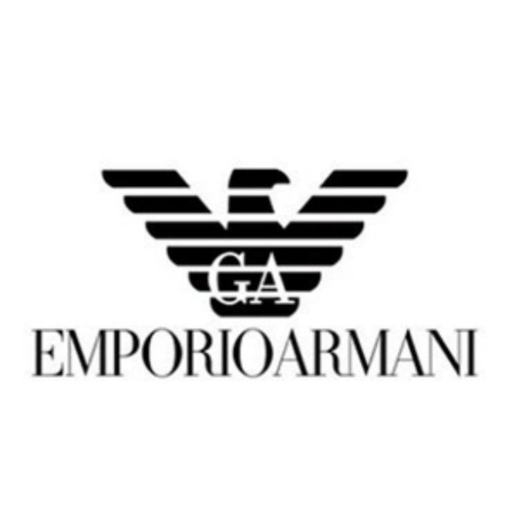 Armani/阿玛尼 男士小鹰logo短款钱包 Y4R166 黑色