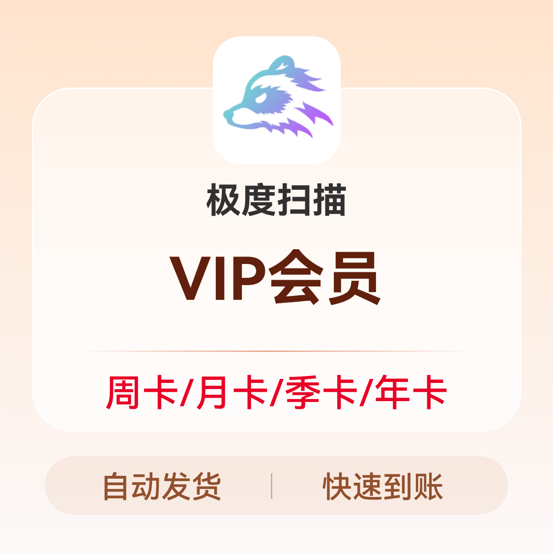 推荐商品：极度扫描 VIP会员