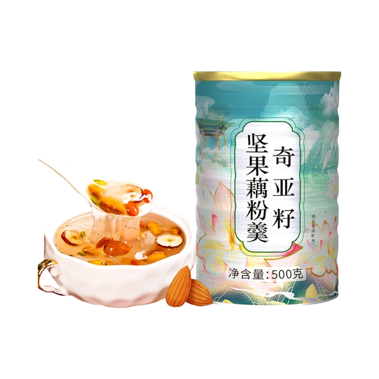 推荐商品：朱耀堂 奇亚籽坚果藕粉羹 罐装